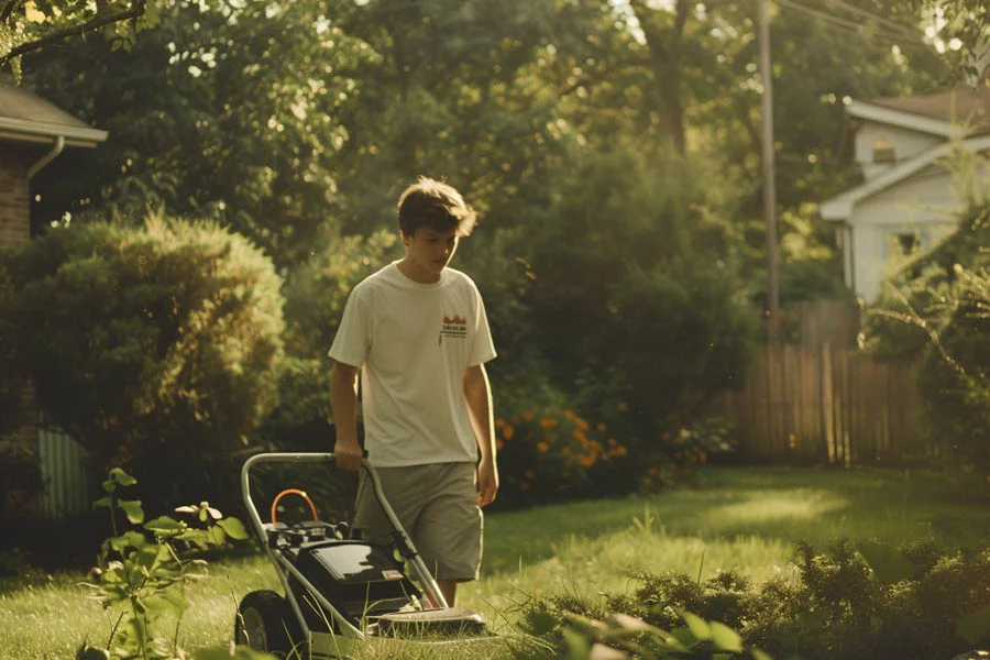 self-propelled lawnmower